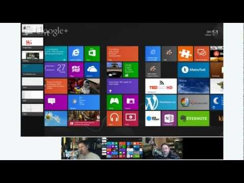 One Big Windows 8 Surface Tablet Hands On Demo - 89 Home Tech Podcast