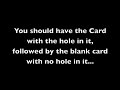 The White Hole Card Trick REVEALED