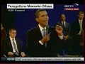 http://nikolaynik.blogspot.com/2008/10/blog-post_08.htmlВторые предвыборные дебаты между кандидатами в президенты США Бараком Обамой и Джоном Маккейном начались в пять утра по московскому времени 8 октября.Дебаты проходят в Бельмонтском университете города Нэшвилля, штат Теннесси. Их ведет журналист с телеканала NBC Том Брокоу. Second pres. debateJohn McCain and Barack Obama face off in a town hall-style debate in Nashville, Tennessee.Town Hall DebateSecond US Presidential debate.2nd Presidential Debate 10/07 - McCain Obama Second Debate 2008 October 7th in Nashville - Second Obama McCain Debate 10/7Репортаж канала ВЕСТИ