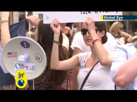 germans - As Berlin awaits US President Barack Obama's first official visit, about 300 people protested against the surveillance practice of the National Security Agen...