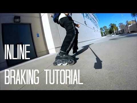 Inline Skating: How To Brake On Inline Skates Tutorial / 3 City Skating Stops (Narrated)