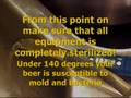Home brew beer, the basics of beer brewing.