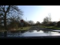 1963 Austin Healey 3000 going up Edgehill and Sunrising Hill in Warwickshire