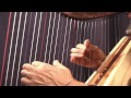 Palomita Blanca on regular harp, by John Kovac, harper and harp maker
