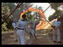 Martial Arts Grandmaster jumps through burning hoop Martial Arts Grandmaster jumps through burning hoop