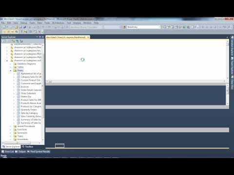 Create MS SQL Server database view in Visual Studio 2010–video ...