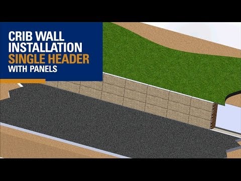 Single Header with Patterned Face Crib Wall (3D Animation)  