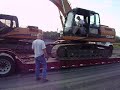 Loadin an excavator