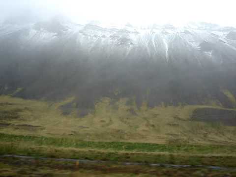Iceland, West Coast, Snowing In Summer