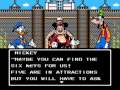 paul plays and talks his way through adventures in the magic kingdom for the nes. his trip to disney world this summer was canceled, and he figured this would be the next best thing. part 1 of 5. this video contains the introduction, some trivia questions, and the first part of the pirates of the caribbean level. in this video, we learn that it's time for the big parade, but the gate is locked! oh no! to open the gate, we have to obtain the gold key; to obtain the gold key, we have to obtain six silver keys that are scattered throughout disney world (or possibly land). we also tour the park a bit, marvel at the main character's hat, answer some trivia questions, pick up some damsels, and run away from pirates. brought to you by gamecola.net.