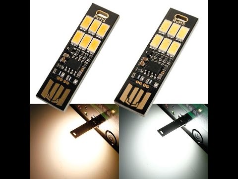 1W 50LM Mini Touch Switch USB Mobile Power Camping LED Light Lamp