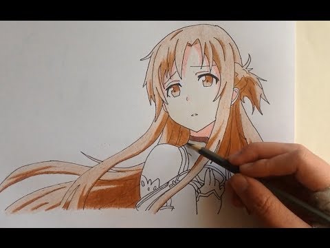 Drawing Asuna (Sword Art Online)