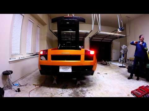 Lamborghini Gallardo Superleggera Fabspeed Exhaust Install Timelapse