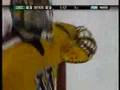 A terrible mistake by a hockey goalie :)