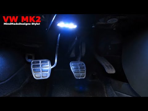 자동차 led 車DIY Car Install Footwell LED Lights Car Tuning Basics Auto Style Tips 12V フットライト 車LED