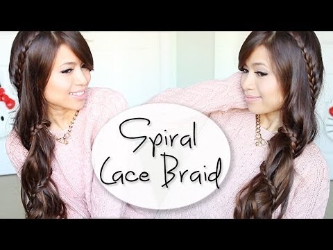 Spiral Lace Braid Hairstyle Hair Tutorial ft. Bellami Hair Extensions