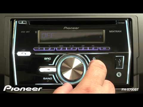 how to set clock on pioneer fh-x700bt