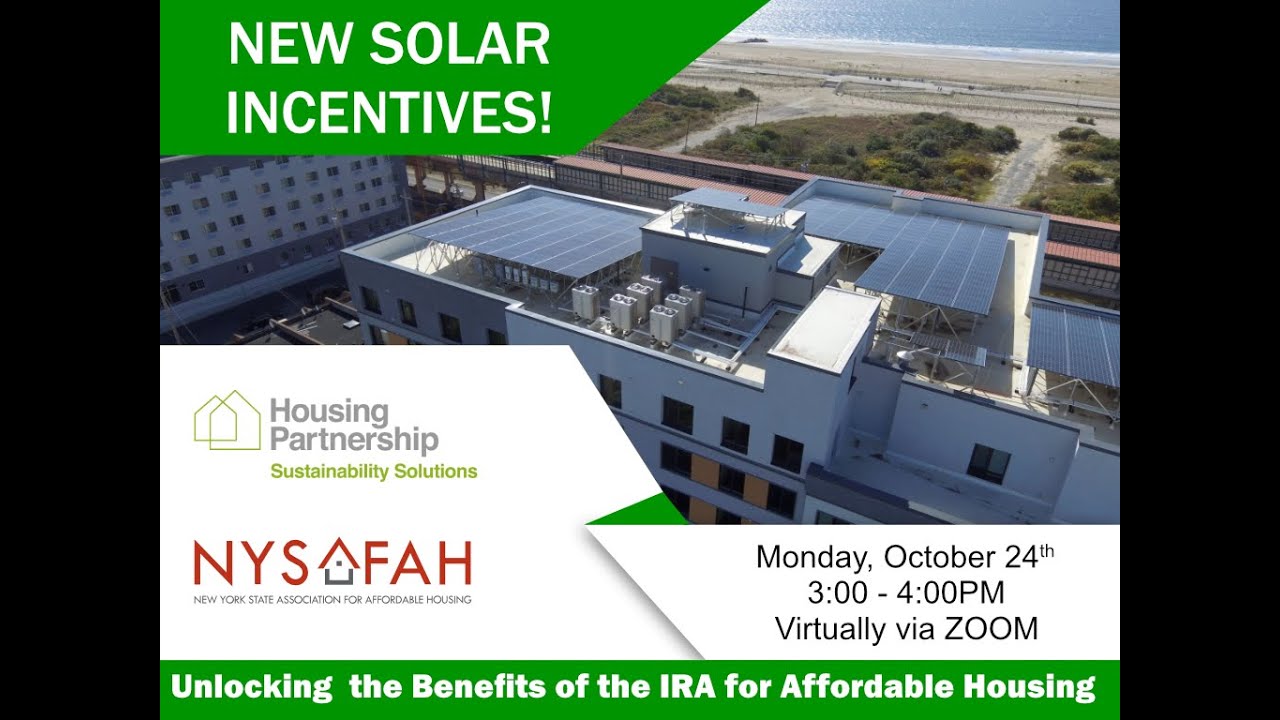 Solar Incentives for Affordable Housing in the 2022 Inflation Reduction Act