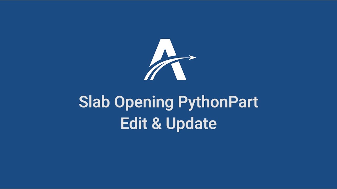 03. Edit & Update | Slab Opening PythonParts in ALLPLAN