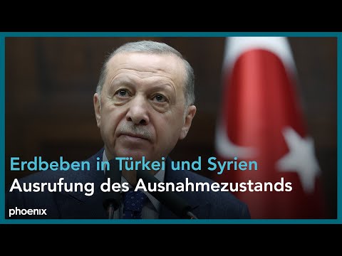 Trkei/Syrien: Erdbeben - Prsident Erdogan ruft Ausnah ...