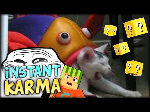 FUNNY FUNNY - SIMON GOT INSTANT KARMA (Minecraft Lucky Block Hunger Games #10)