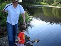 Ruth and Georgia Go Fishing at Swofford Pond