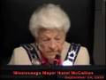 HAZEL MCCALLION (Mississauga Mayor) on METROLINX stopping at Brampton Border