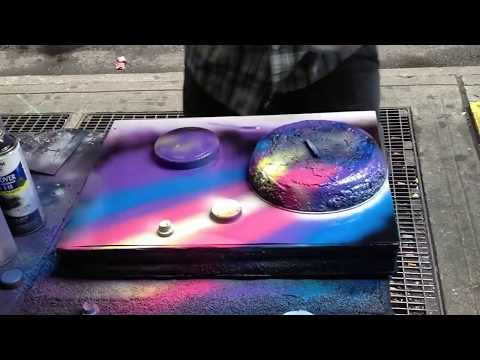 ny - New York guy creates an unbelieveable masterpiece only by using some spray cans... Also check out this artwork: http://www.youtube.com/watch?v=SCehAiG89Ck.