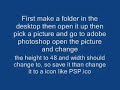 How to put icons on your PSP How to put icons on your PSP