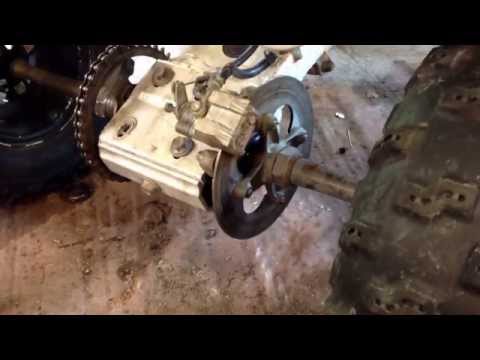 How to replace rear brake pads on a Suzuki LTZ 400 Atv 4 wheeler