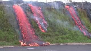 Flusso di lava nelle Hawaii