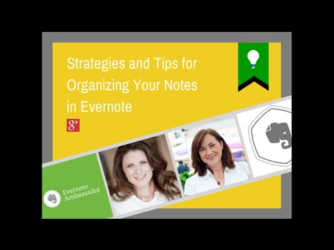 how to organize evernote