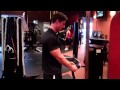 Bicep Hammer Cable Curl w/ rope - Perform a hammer curl, starting with your arms extended, contract the biceps to raise the weight bringing your hands towards your chin. Perform 8-12 reps for 3-4 sets.