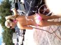 2010-05-24 | Hooters girl car wash ~> Hooters girl car wash washing my car thanks girls it was dirty ()