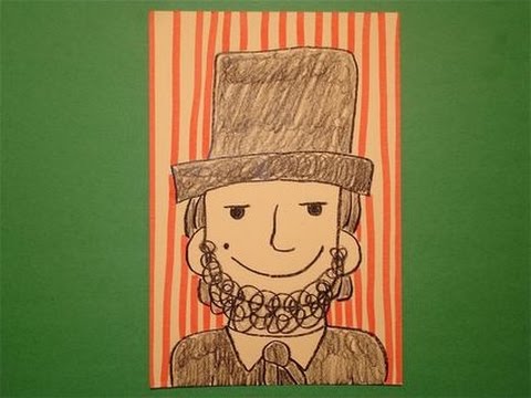 how to draw abraham lincoln