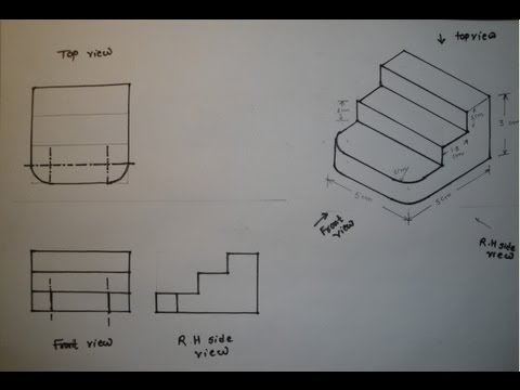 how to draw isometric view