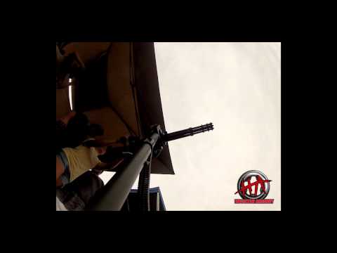 The minigun - Houston Armory was able to get a couple of clips of the mini gun with our GoPro.
