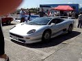 Getting in and driving off in the Jaguar XJ220