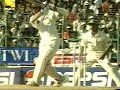 Waqar hit for 4 by Sachin