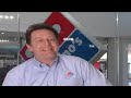 president of domino's,patrick doyle, responds to the video of fired domino's employees.