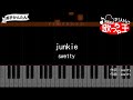 【ピアノ】junkie / swetty【両手で練習・簡単ドレミ付き】
