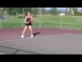 Kelsey Playing Tennis
