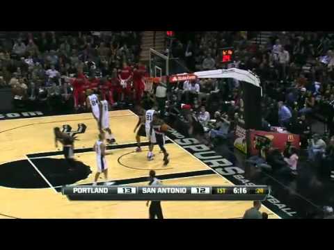 Raymond Felton to Gerald Wallace Alley Oop Dunk on Spurs