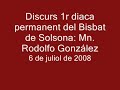 Rodolfo González: 1r diaca permanent al Bisbat de Solsona