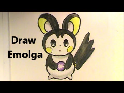 how to draw emolga