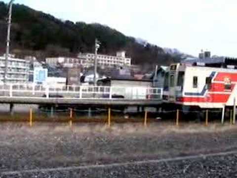 釜石駅にて