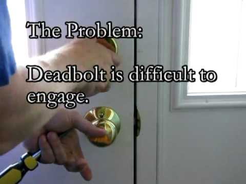 how to adjust entry door