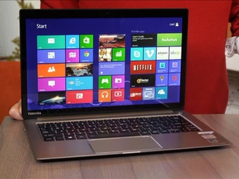 Toshiba - http://cnet.co/17HvCyc The Kirabook's biggest selling point is its high-res screen. Far beyond 1920x1,080, this is instead a 2560x1,440-pixel-resolution di...
