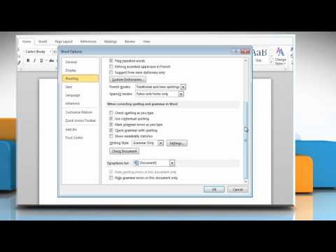 how to turn spell check on in word 2013