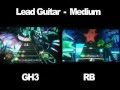 Rock Band vs. Guitar Hero 3 - 3's and 7's Comparison Video